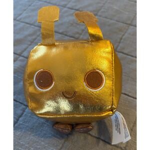 Pet Simulator X Series 2 Mystery Treasure Gold Gleebo Alien 4" Plush No Code EUC